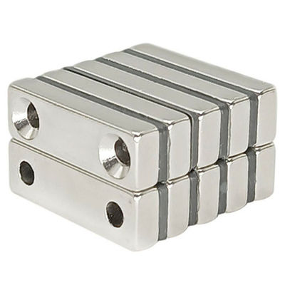 NdFeB rare earth magnet magnet with hole special-shaped counterbore shape square Ni coating strong magnet