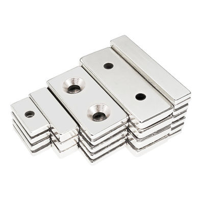 NdFeB rare earth magnet magnet with hole special-shaped counterbore shape square Ni coating strong magnet