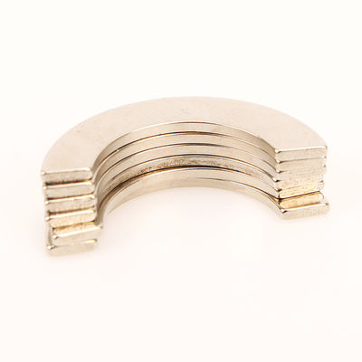 NdFeB rare earth magnet shape arc three-layer NiCuNi coating strong magnet