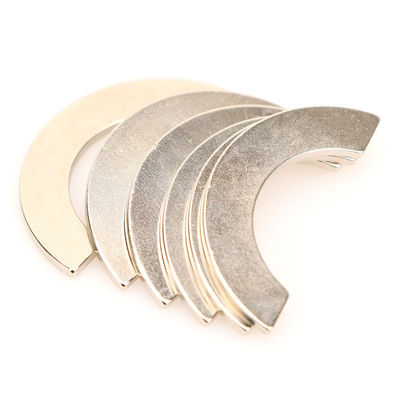 NdFeB rare earth magnet shape arc three-layer NiCuNi coating strong magnet