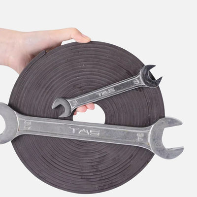 Black Roll Flexible Magnetic Material For Magnetic Whiteboard Eraser Laminated With PVC/Paper