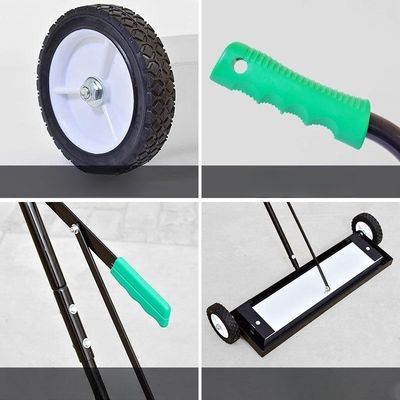Rubber Handle Magnetic Sweeper Cleaner 35″/47″/59″ Or 18″/24″30″/36″ Widths Magnetic